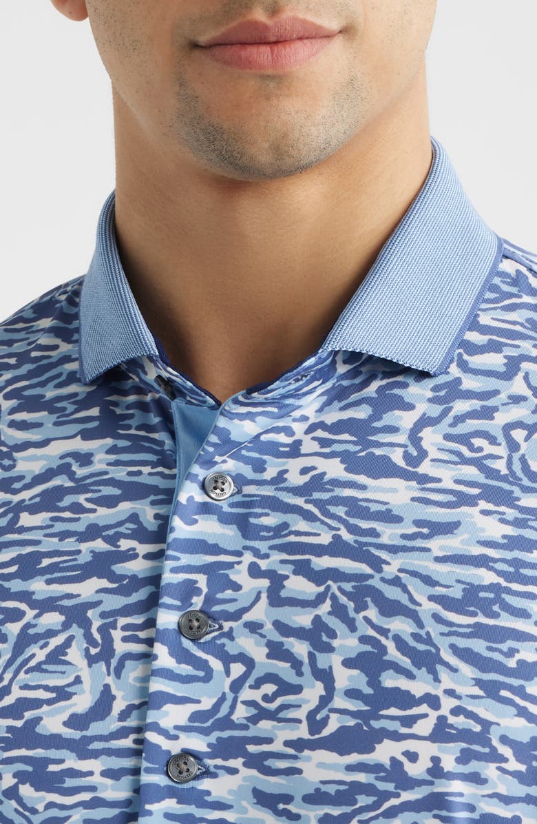 Greyson Stalking Wolf Camo Polo, Alternate, color, Wolf Blue