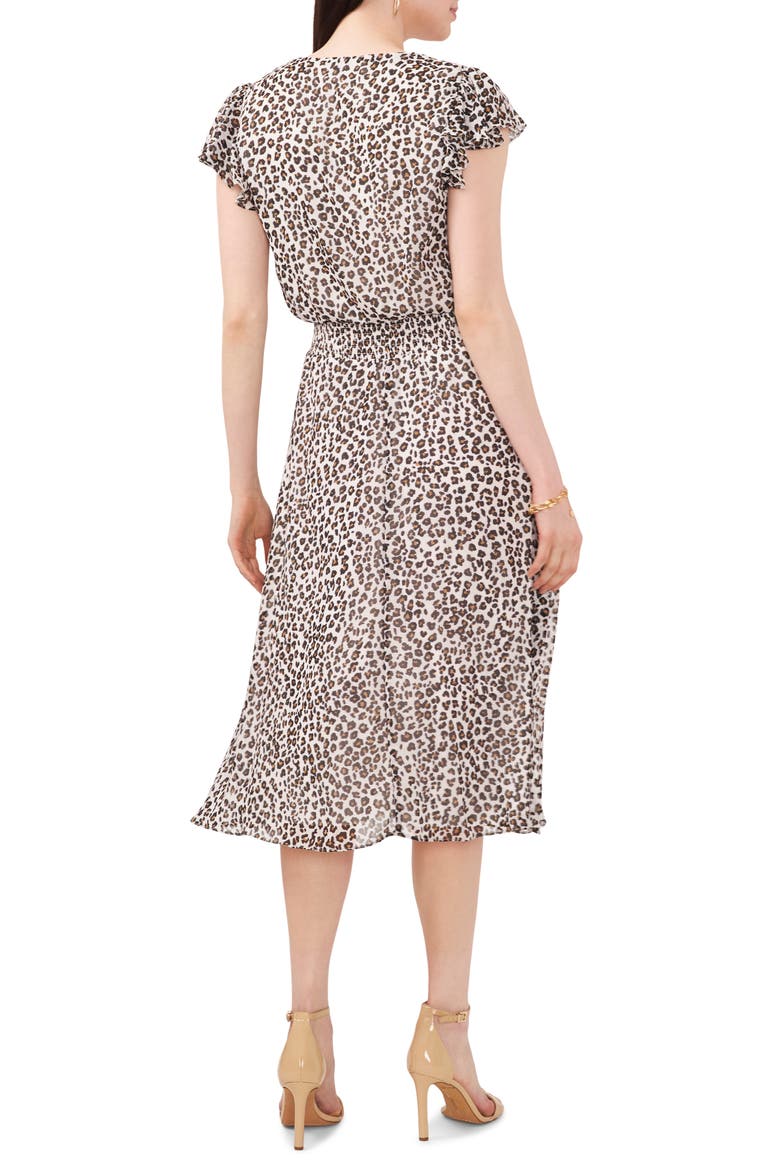 Smock Waist Short Sleeve Dress, Alternate, color, SOFT ECRU