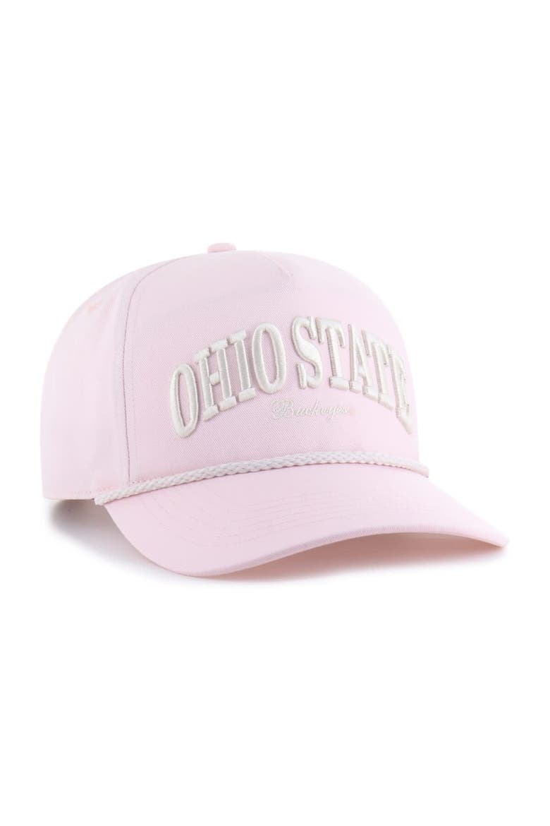 Men's '47  Pink Ohio State Buckeyes Gelato Hitch Adjustable Hat, Alternate, color, Pink