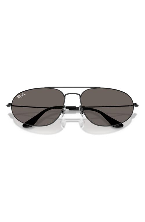 Ray Ban Ray-ban 62mm Oversize Irregular Sunglasses In Black
