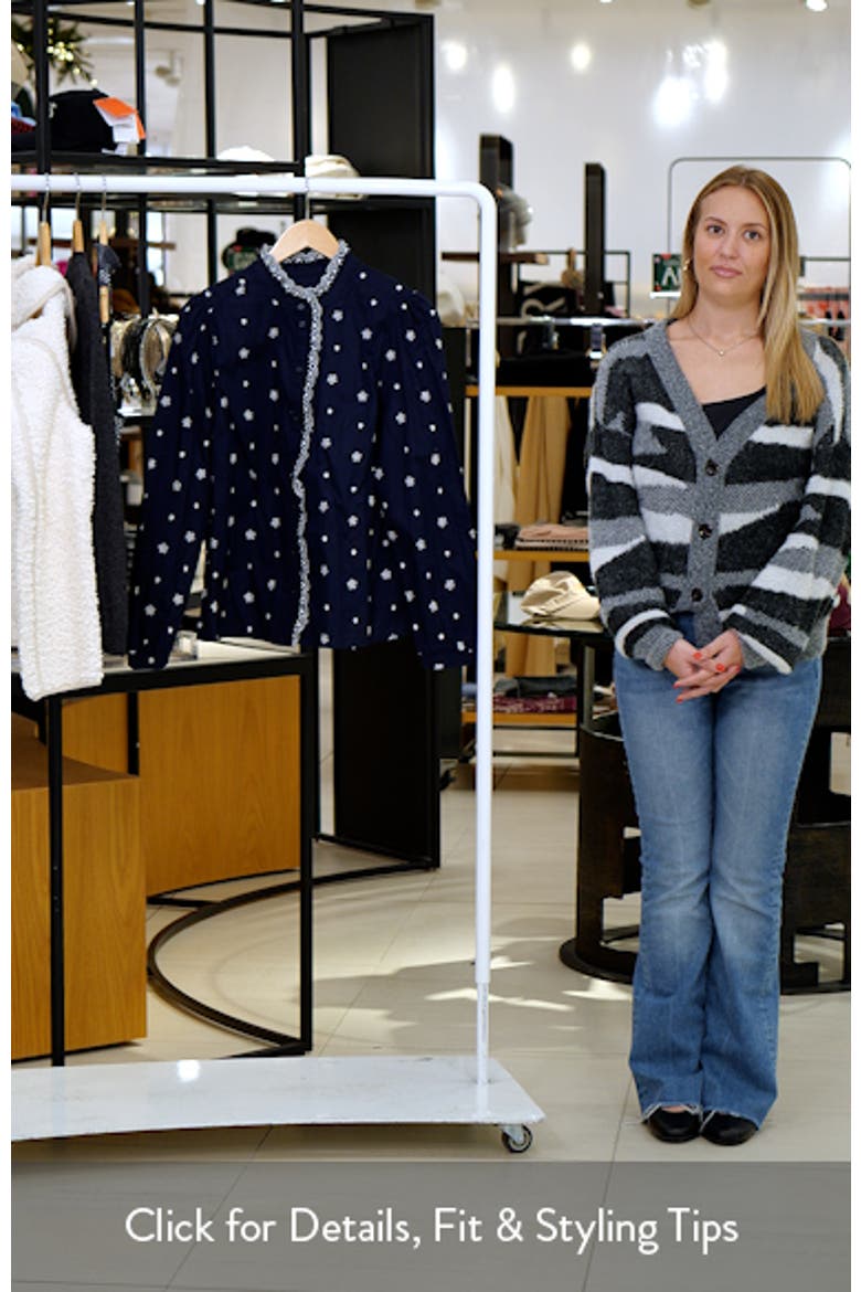 Helena Floral Embroidered Cotton Button-Up Shirt video