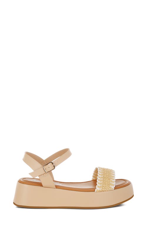 London Rag Anglong Raffia Platform Wedge Sandal