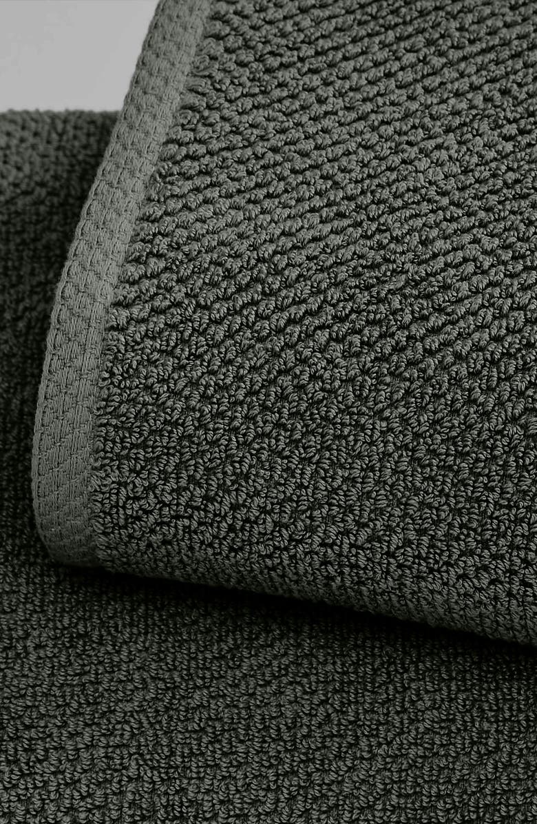 Woven & Weft Loop Textured 2-Pack Bath Towels, Alternate, color, Midnight