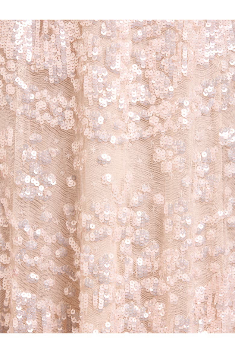 Anais Sequin Ballerina Dress, Alternate, color, Cream/Dusk Pink