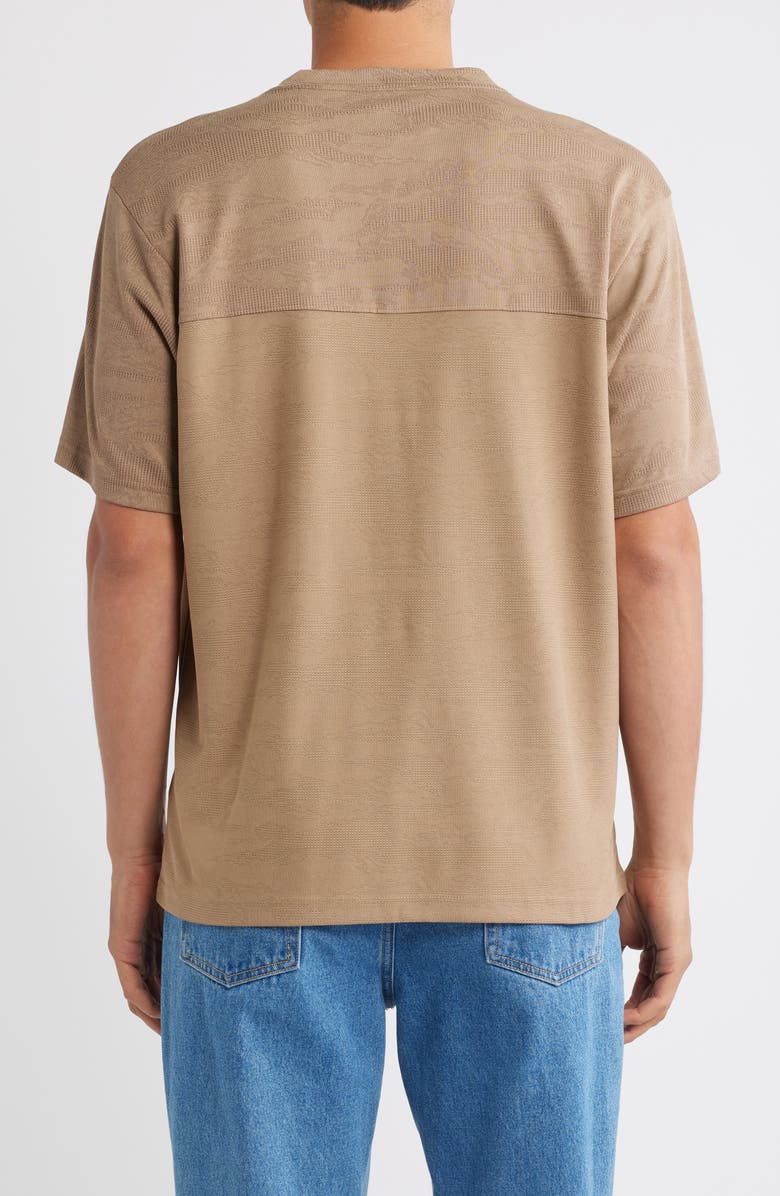 Brixton Journey Tiger Camo Short Sleeve Henley, Alternate, color, Desert Tiger Camo