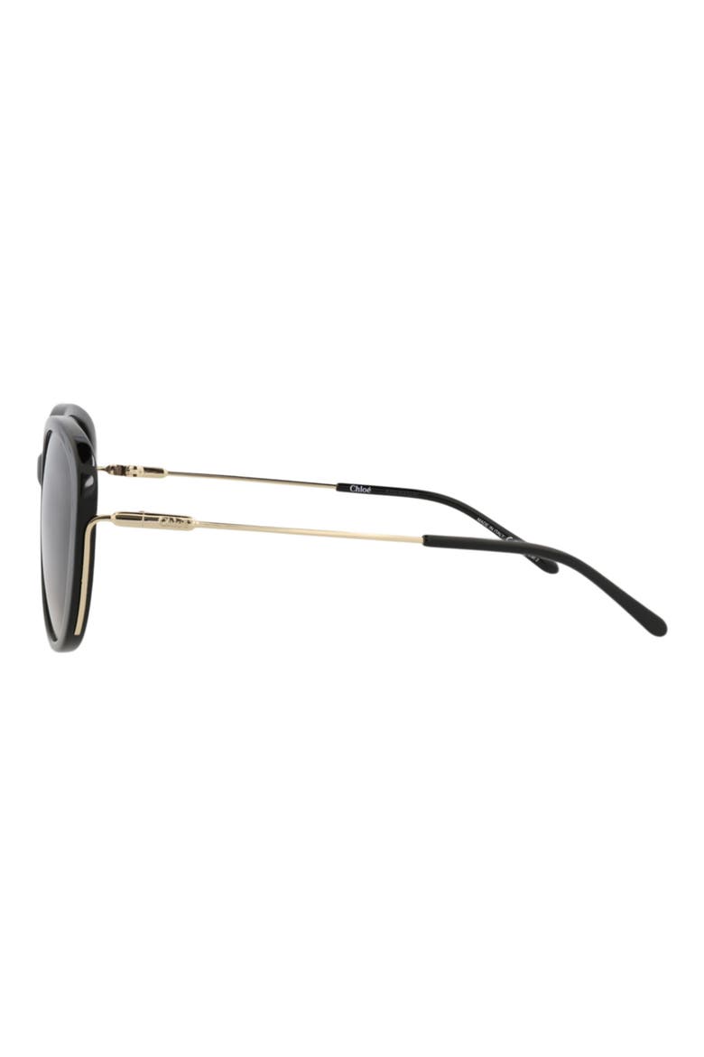 59mm Square Gradient Sunglasses, Alternate, color, BLACK GOLD GREY