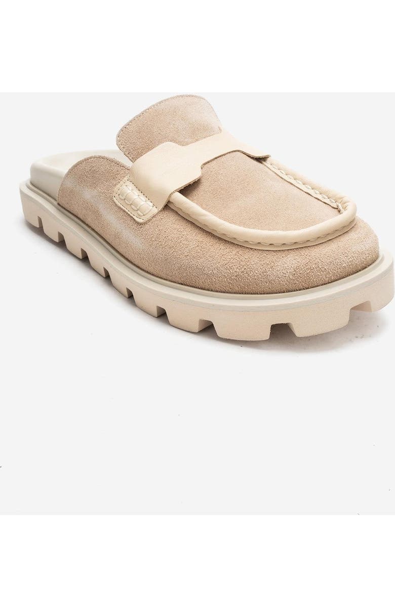 Forever & Always Shoes Vela Leather Slipper, Alternate, color, Beige Suede