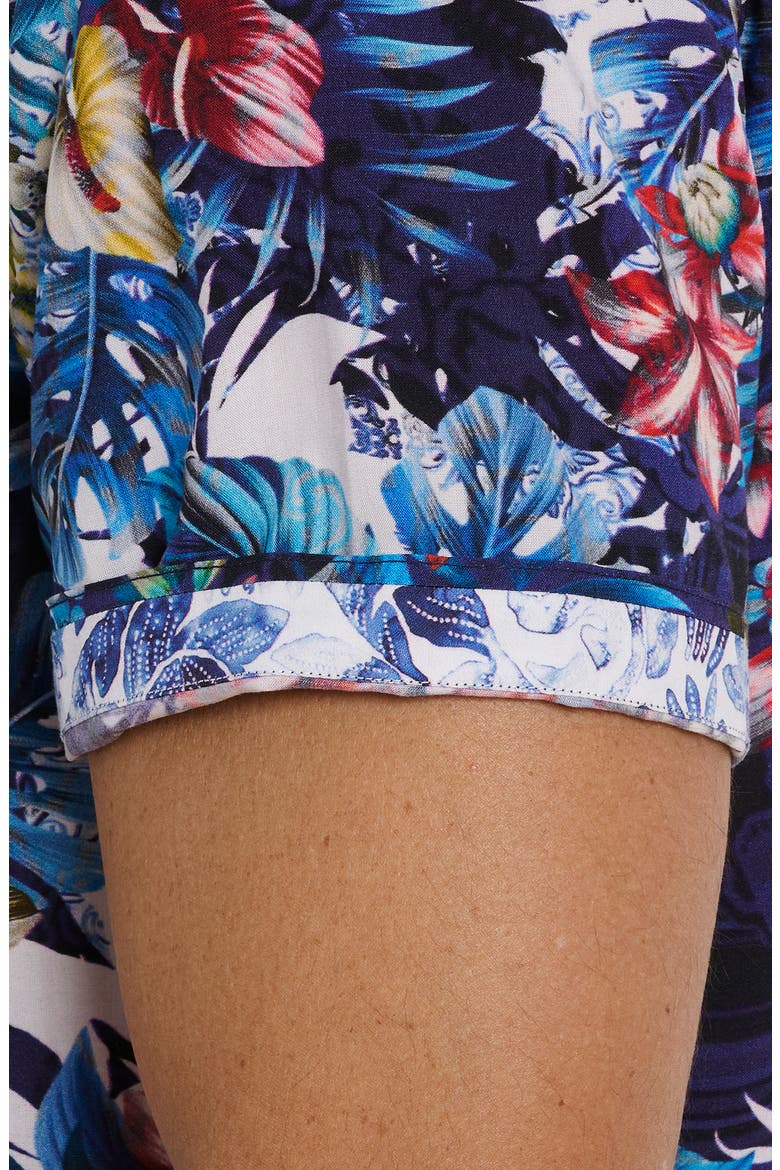 Merrick Floral Camp Shirt, Alternate, color, BLUE MULTI
