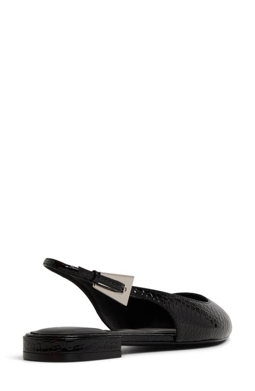 Aldo Kristell Pointed Toe Slingback Flat In Black