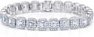 Lafonn Lassaire Emerald Cut Simulated Diamond Tennis Bracelet