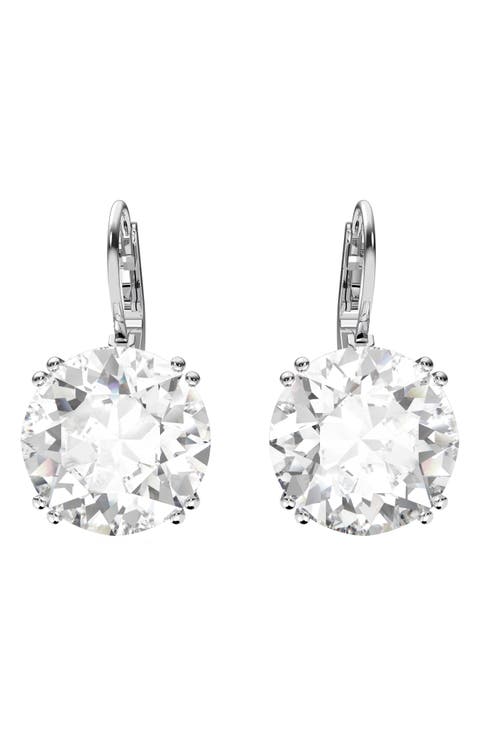 Millenia Round Crystal Drop Earrings