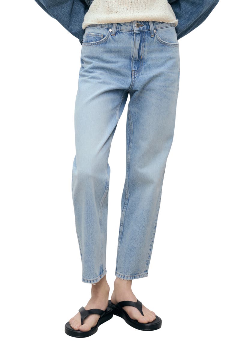 Straight Leg Jeans, Main, color, MEDIUM BLUE
