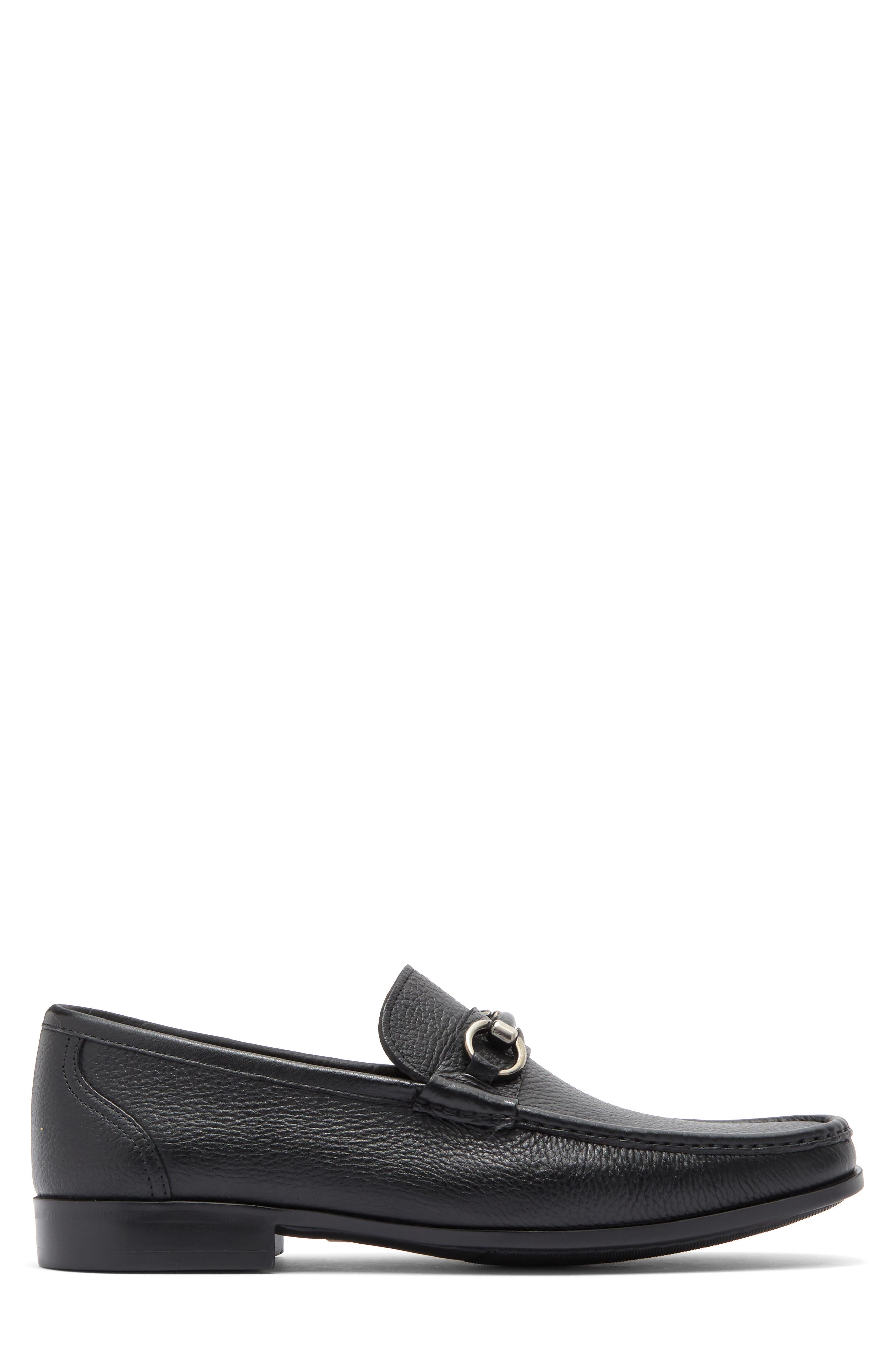 Magnanni Blas II Bit Loafer, Alternate, color, Black Leather