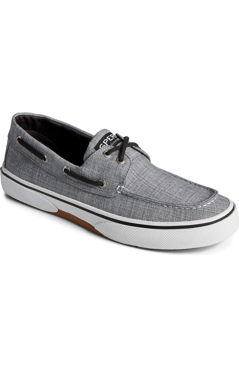 Sperry Halyard 2-Eye Sneaker, Main, color, Black