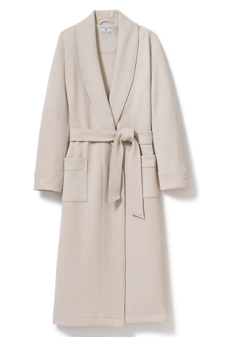 Ophelia Jacquard Pima Cotton Blend Robe, Alternate, color, MINK