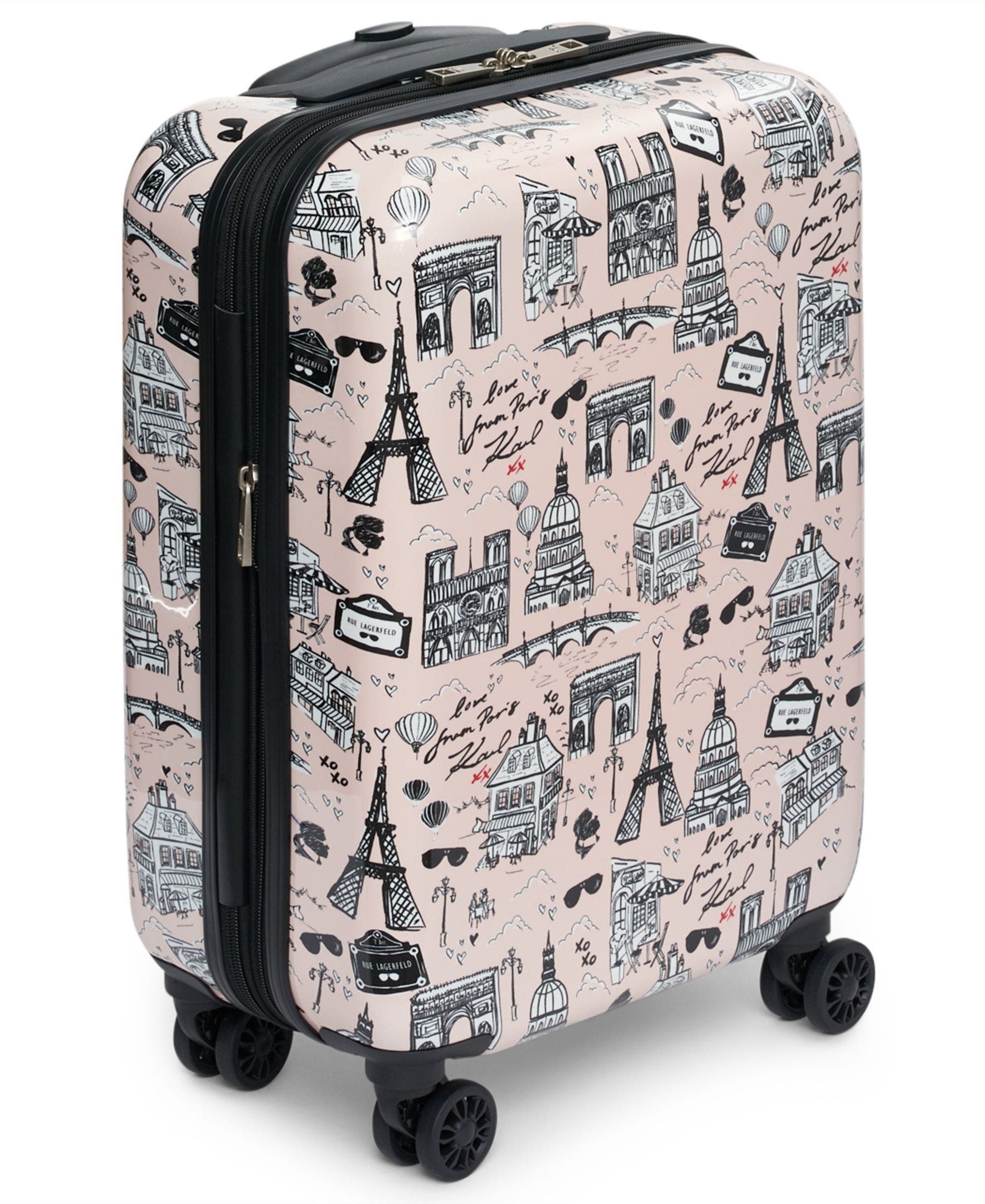 KARL LAGERFELD Karl In Paris 21" Upright Carry On Suitcase, Alternate, color, 