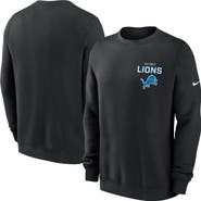 Nike Men's Nike Black Detroit Lions Primetime Club Fleece Pullover Sweatshirt