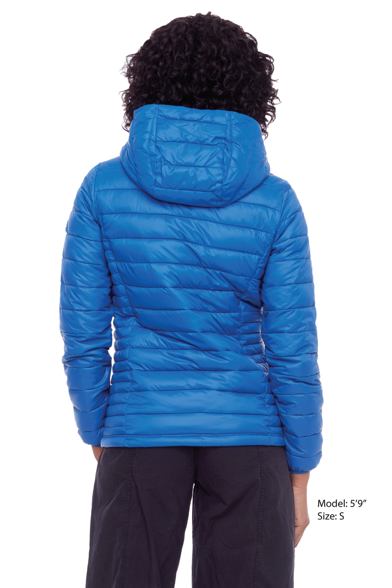 YOHO LADIES - Vegan Down Lightweight Packable Puffer Jacket & Bag, Alternate, color, COBALT