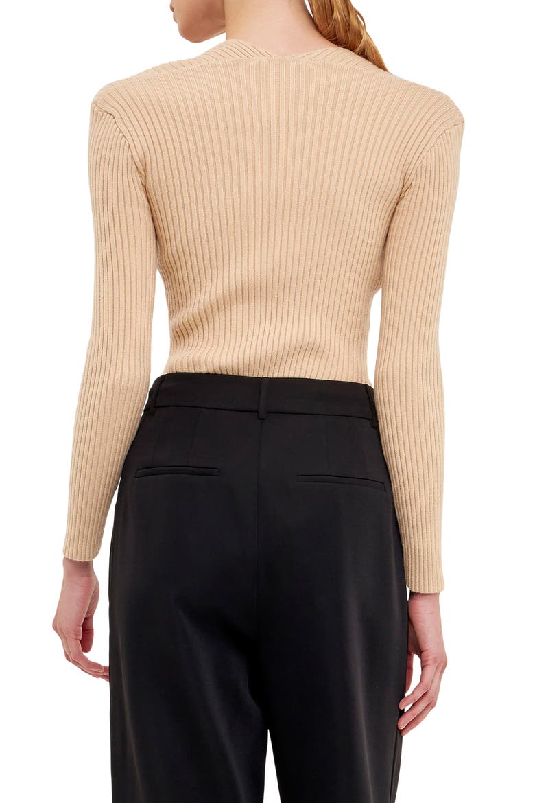 Long Sleeve Knit Top, Alternate, color, BEIGE