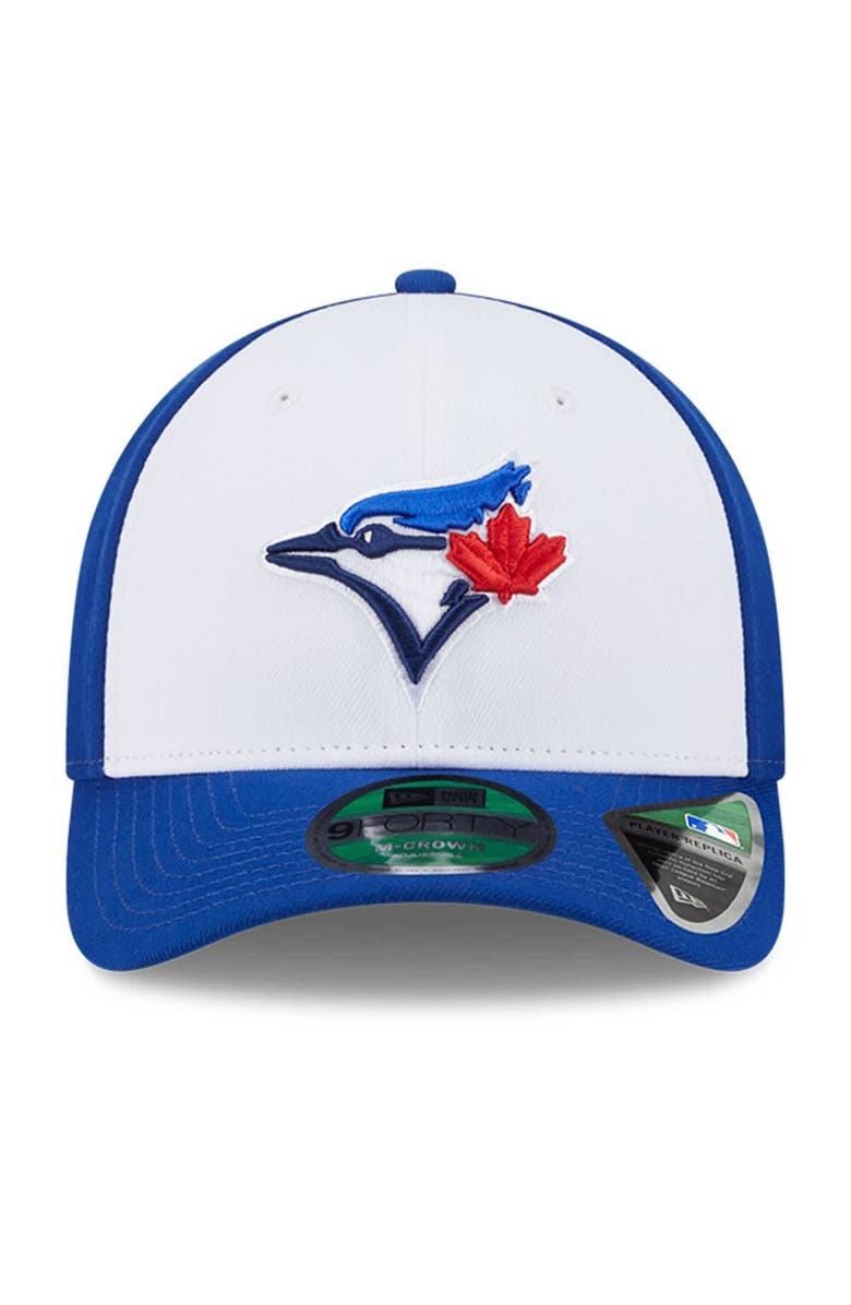 New Era Men's New Era  White Toronto Blue Jays Player Replica 9FORTY Adjustable Hat, Alternate, color, 