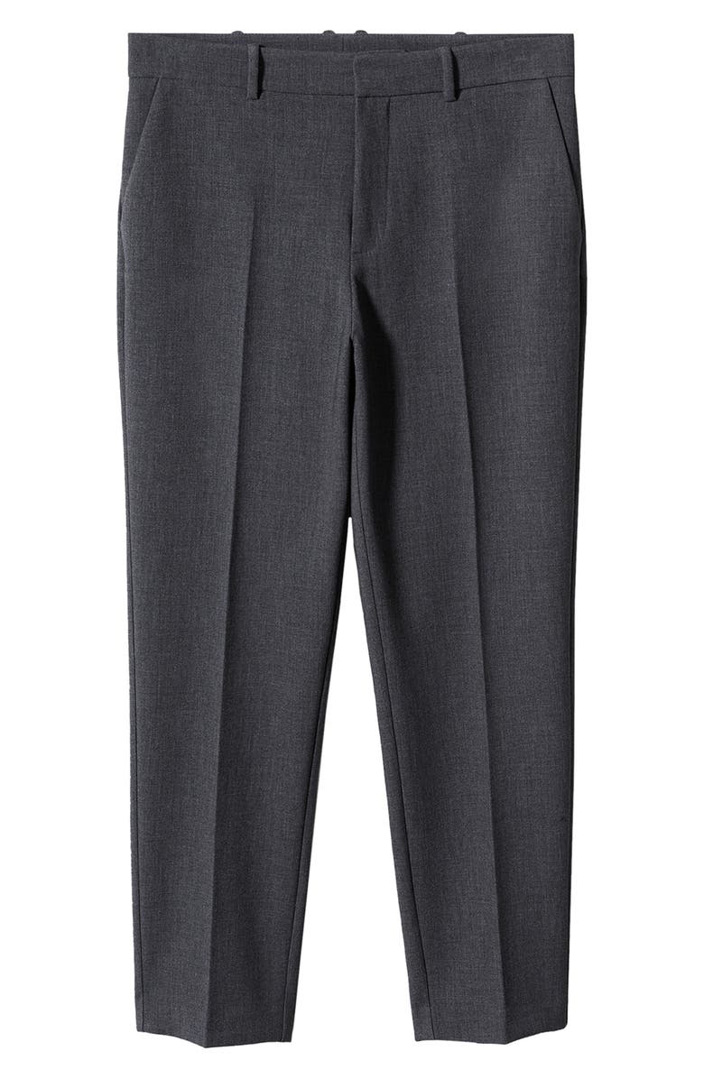 MANGO Crop Straight Leg Suit Pants, Alternate, color,