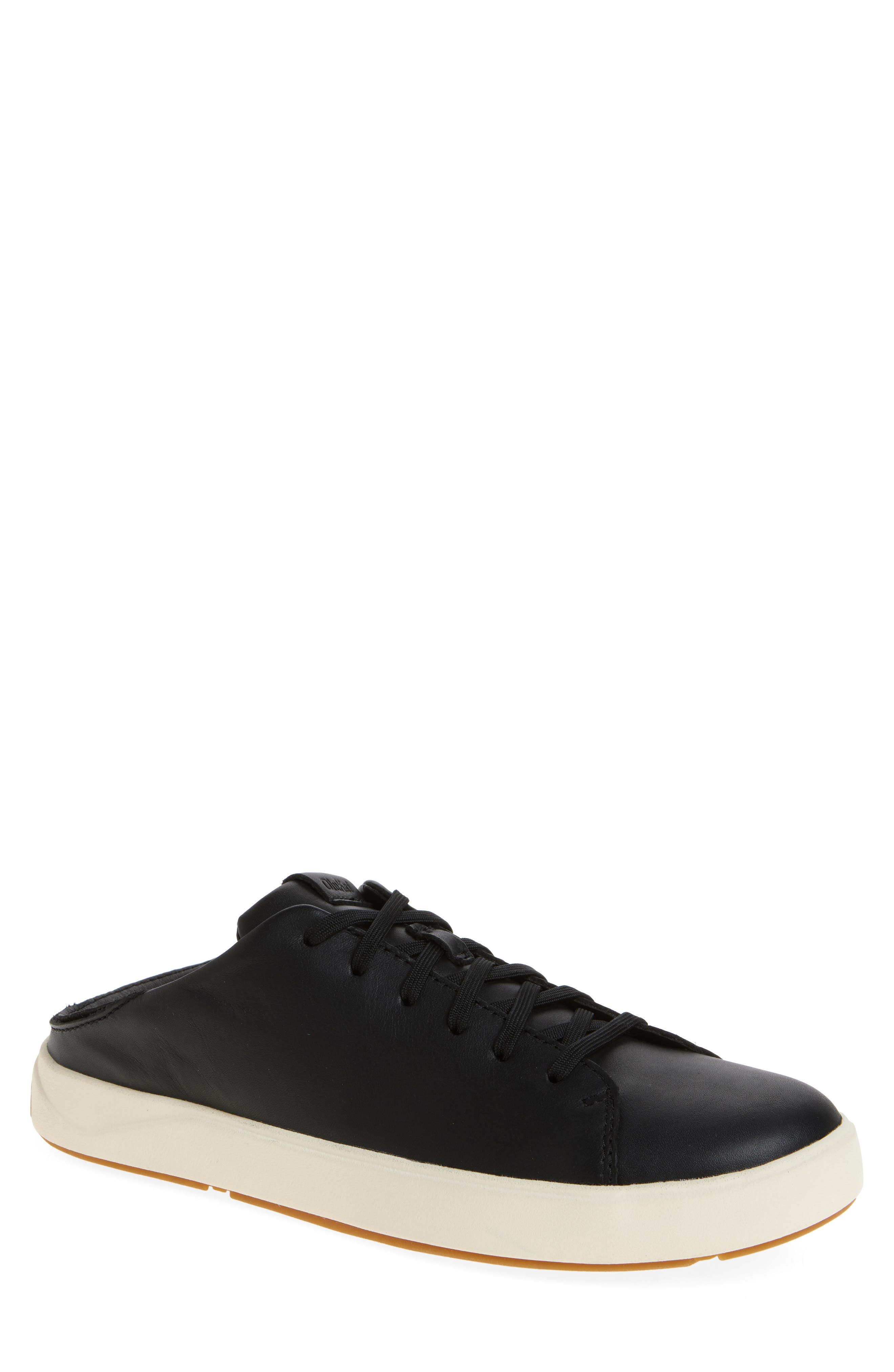 OluKai Lae‘ahi Li ‘Ili Convertible Low Top Sneaker, Alternate, color, Onyx / Onyx
