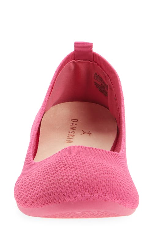 Danskin Knit Ballerina Flat In Magenta