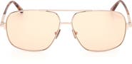 TOM FORD Tex 62mm Navigator Sunglasses