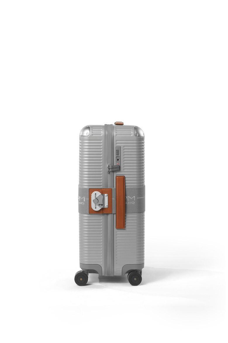 Bank Zip Deluxe Spinner 68 Luggage, Alternate, color, Glacier Grey