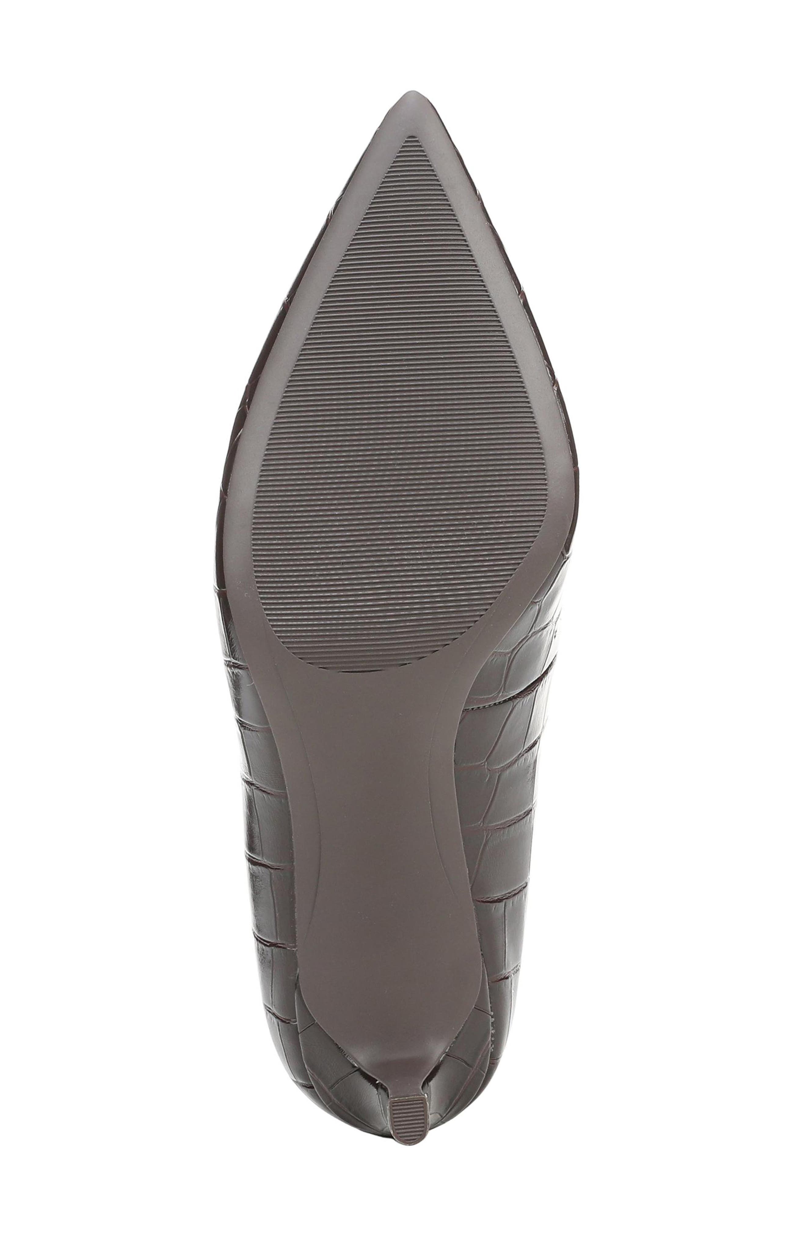 Priya Croc Embossed Faux Leather Pump, Alternate, color, BROWN CROC