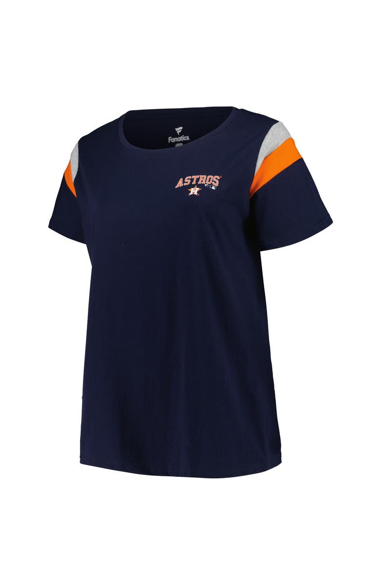 PROFILE Women's Profile Navy Houston Astros Plus Size Scoop Neck T-Shirt, Alternate, color,