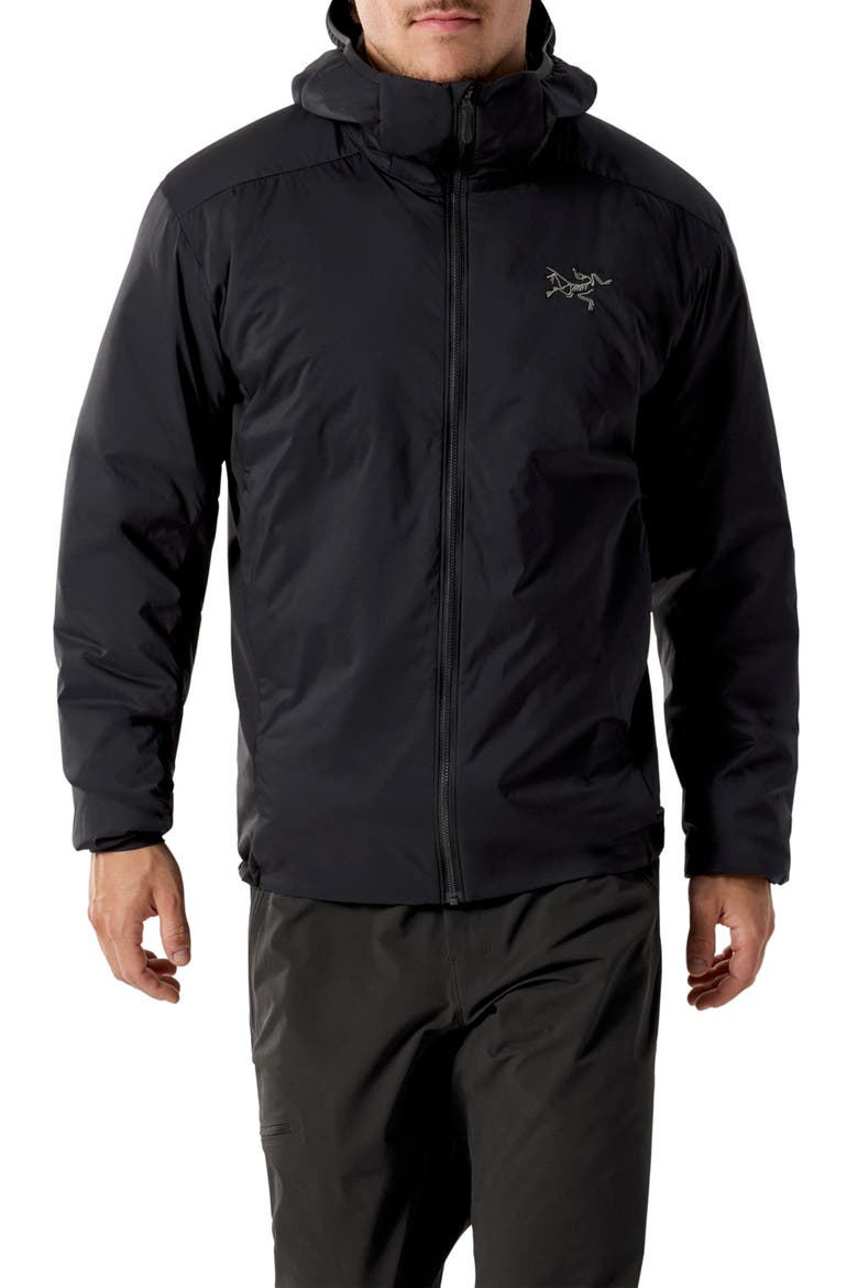 Atom Hoodie, Main, color, BLACK