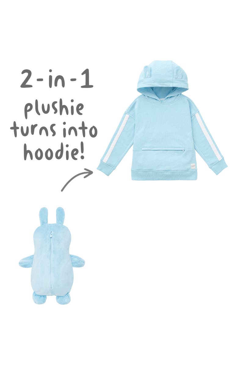 Cubcoats Kids' Benne 2-in-1 Stuffed Animal Hoodie, Alternate, color,