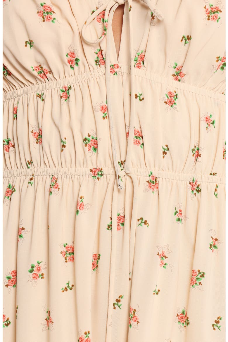 Maureen Floral Long Sleeve Midi Dress, Alternate, color, ROSEBUD FLORAL
