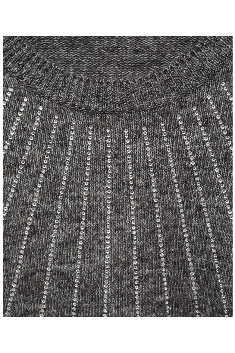 Rhinestone Detail Sweater, Alternate, color, GREY
