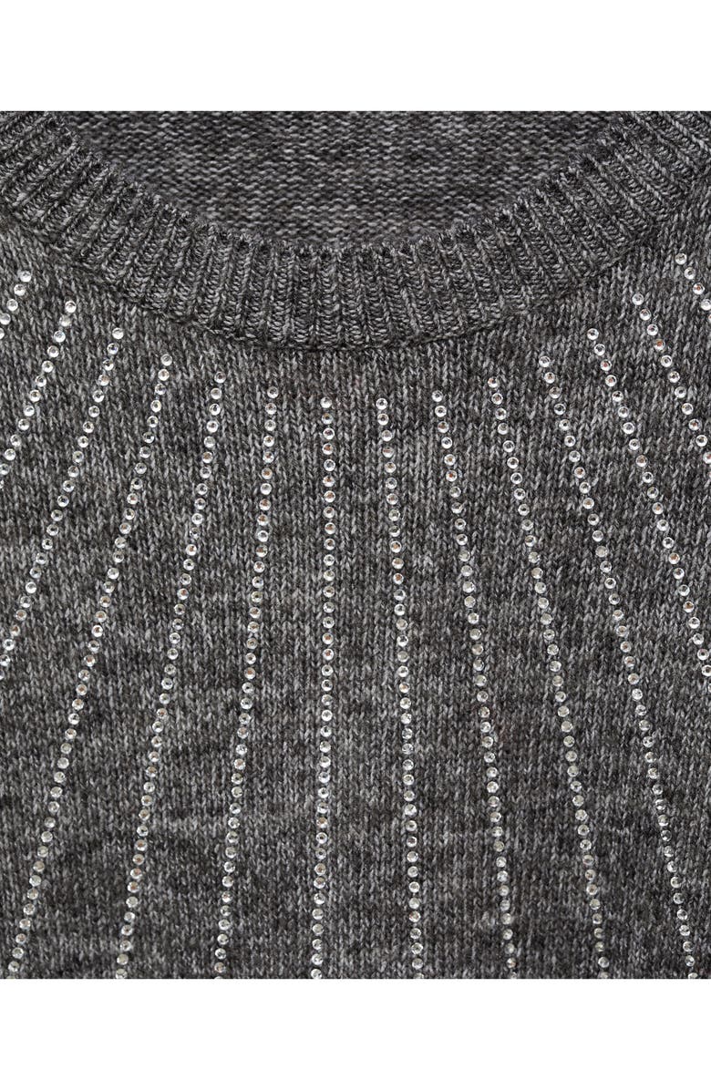 MANGO Rhinestone Detail Sweater, Alternate, color, 