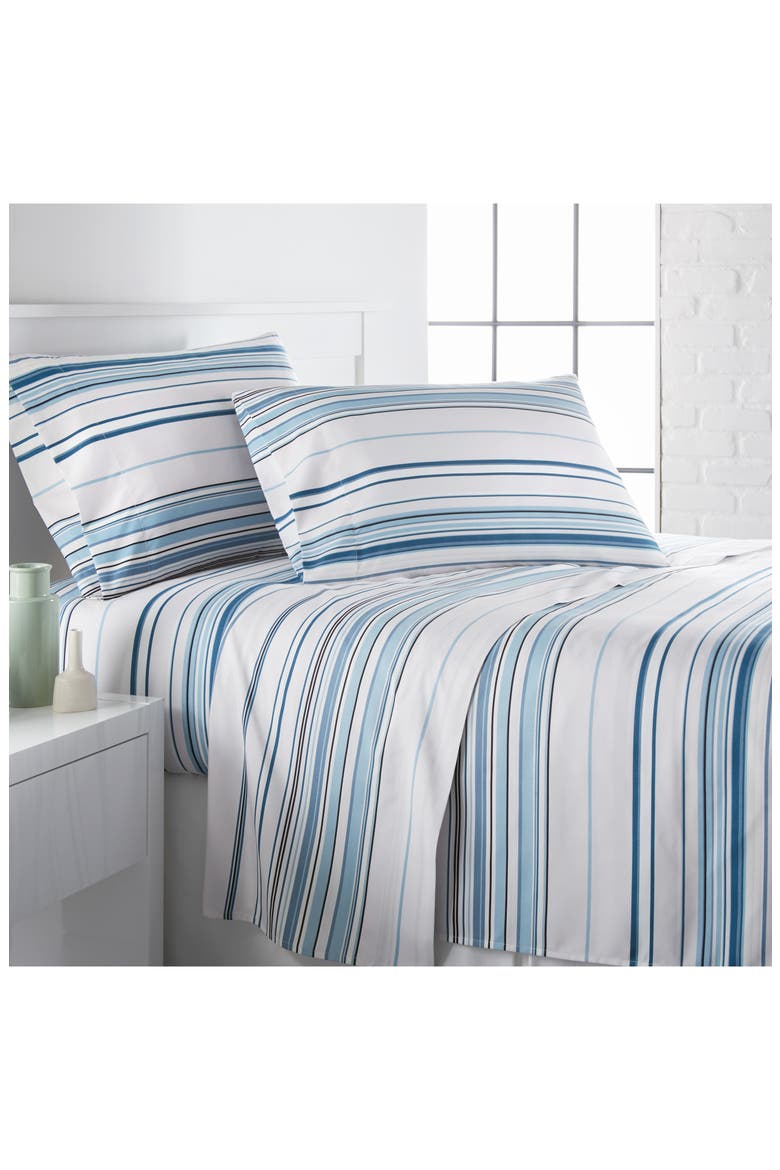 Premium Collection Printed Deep Pocket Sheet Sets, Alternate, color, BLUE