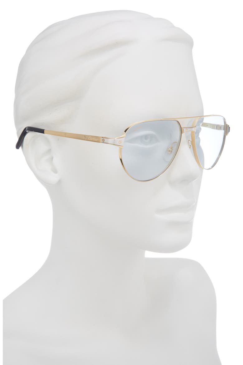 59mm Aviator Reading Glasses, Alternate, color, GOLD