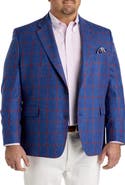 Tallia Big & Tall Windowpane Sport Coat