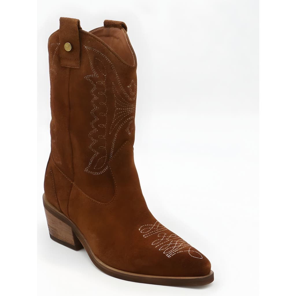 Stivali New York Unstoppable Western Cowboy Boots In Tan