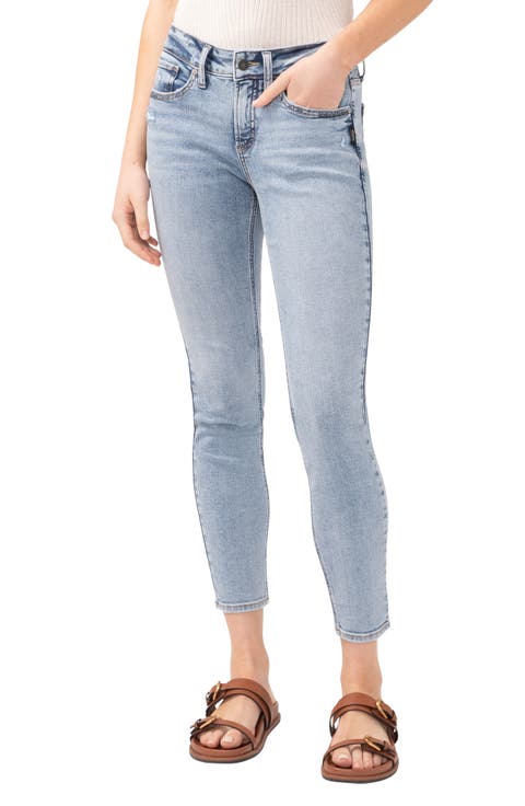 Suki Curvy Mid Rise Crop Skinny Jeans (Boogie)