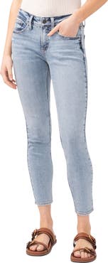Silver Jeans Co. Suki Curvy Mid Rise Crop Skinny Jeans
