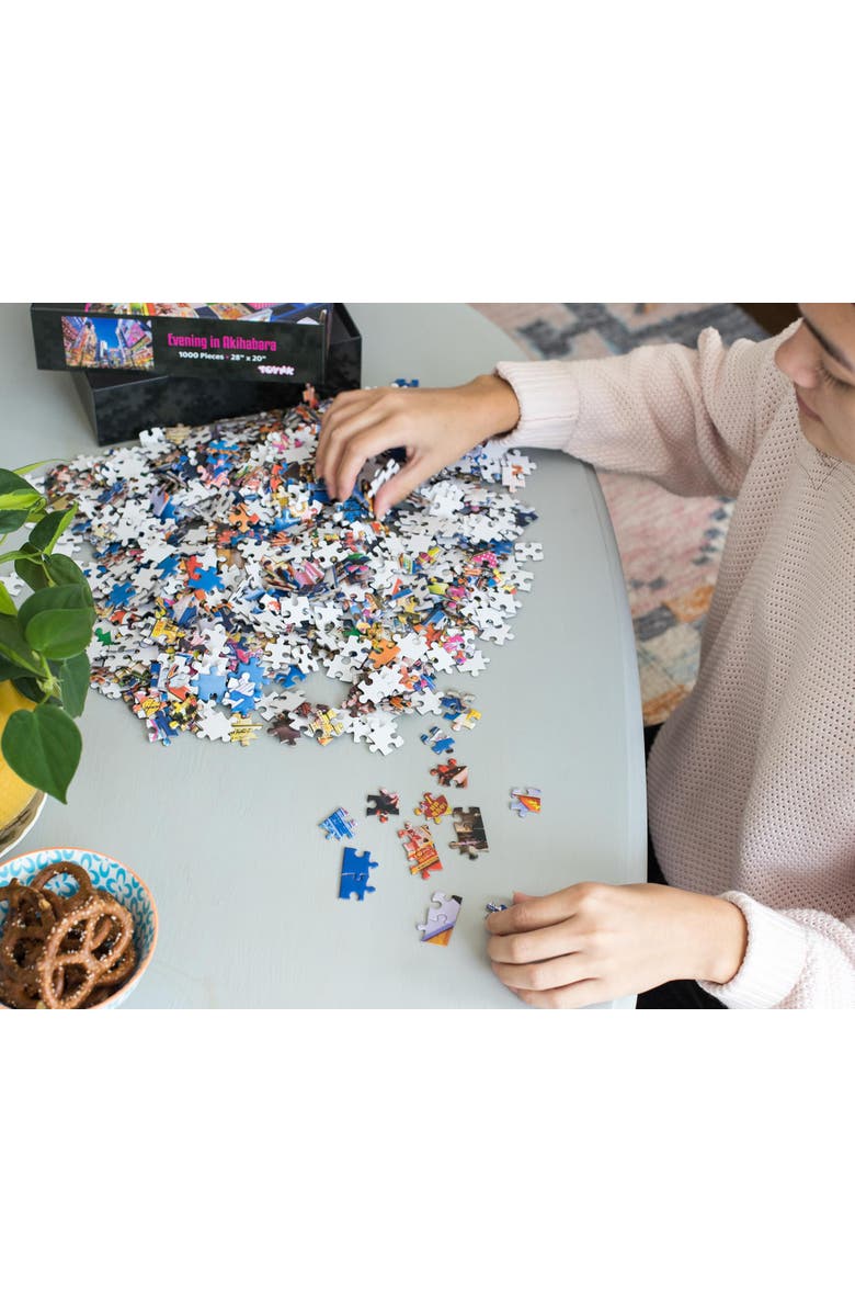 Toynk Evening In Akihabara Japan Puzzle For Adults And Kids | 1000 Piece Jigsaw Puzzle, Alternate, color, Blue