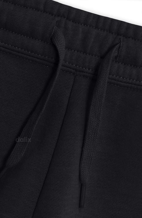 Dalix Womens Butterfly Midweight Washed Fleece Shorts In Black