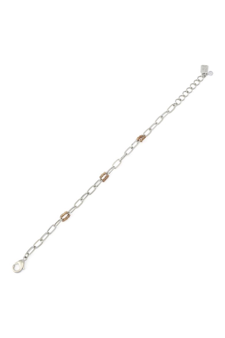 Paperclip Bracelet, Alternate, color, TWO TONE
