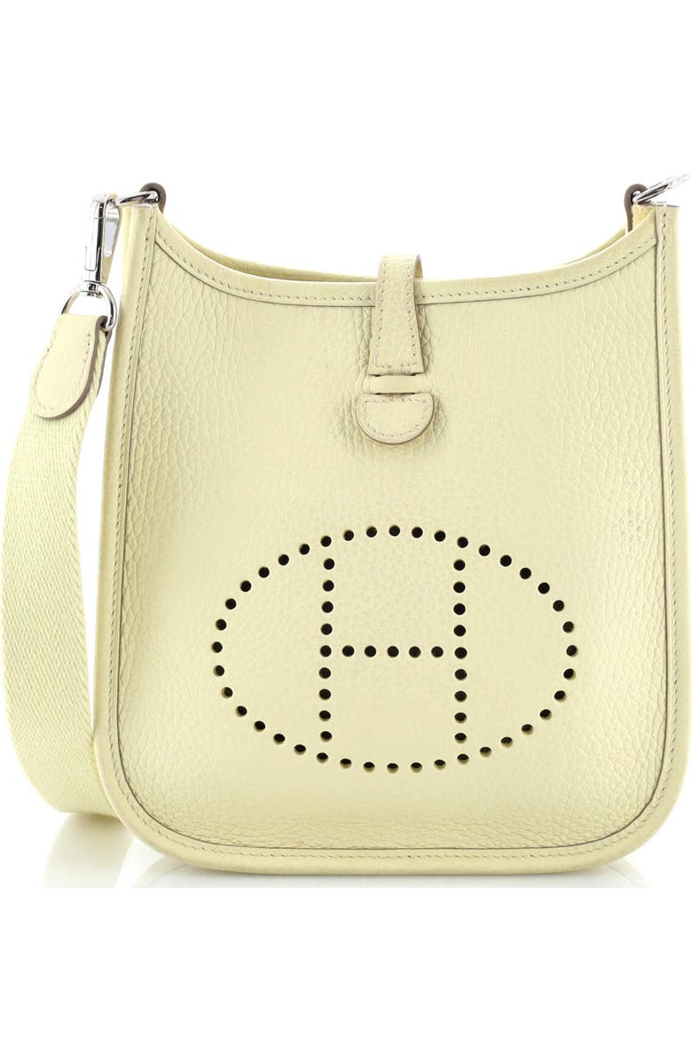Pre-Owned Hermes Evelyne Bag Gen III Clemence TPM, Main, color, Jaune Milton
