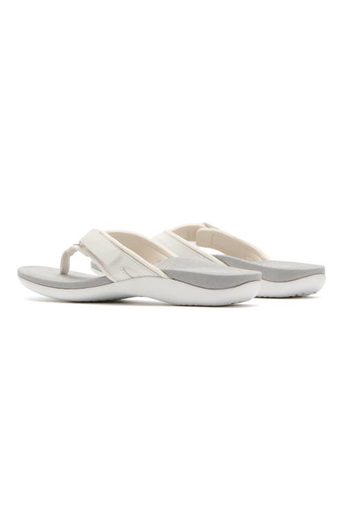 Abeo Oasis Sport Flip Flop In White - Metatarsal