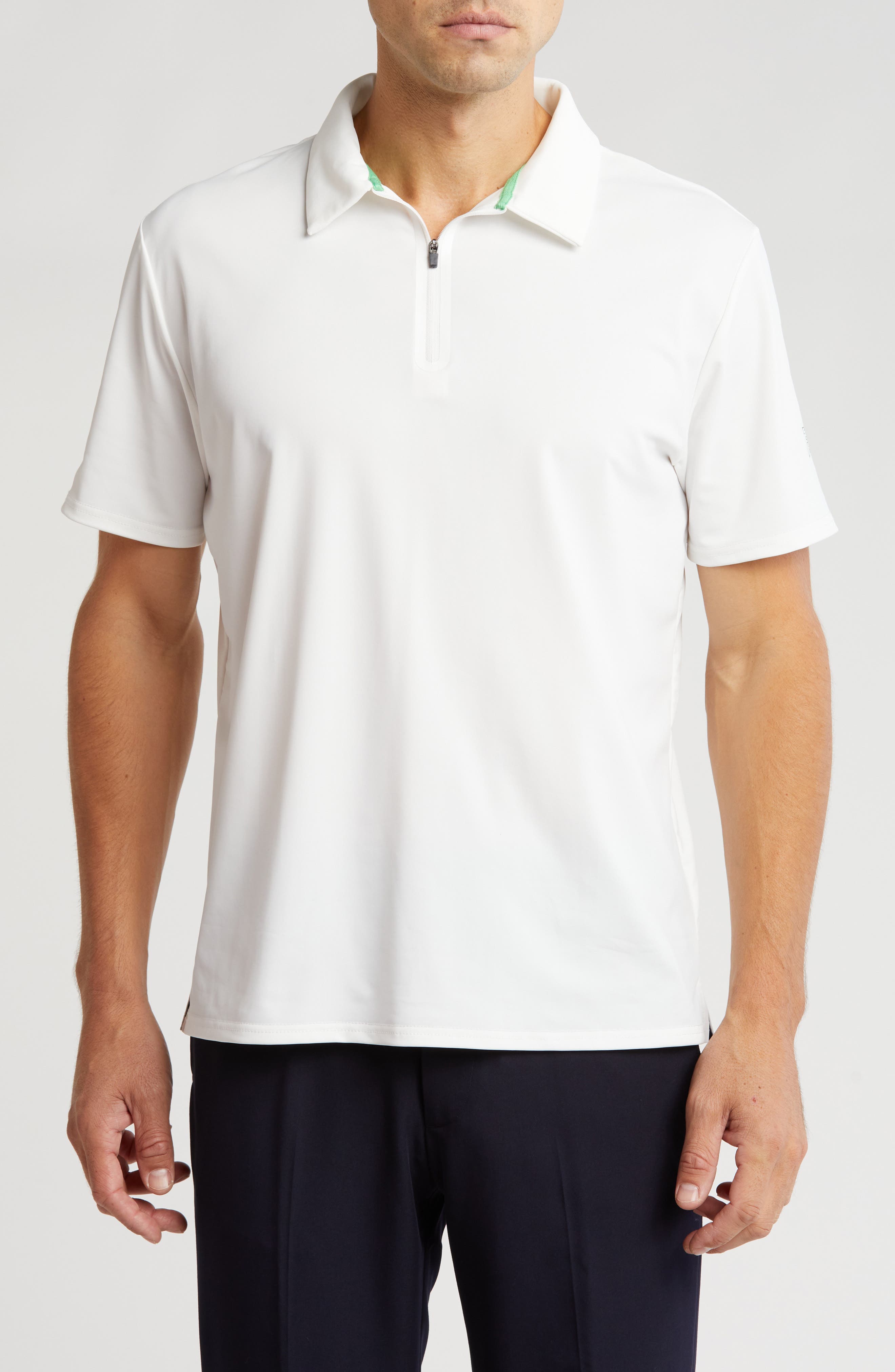 TOM BAINE Quarter Zip Golf Polo