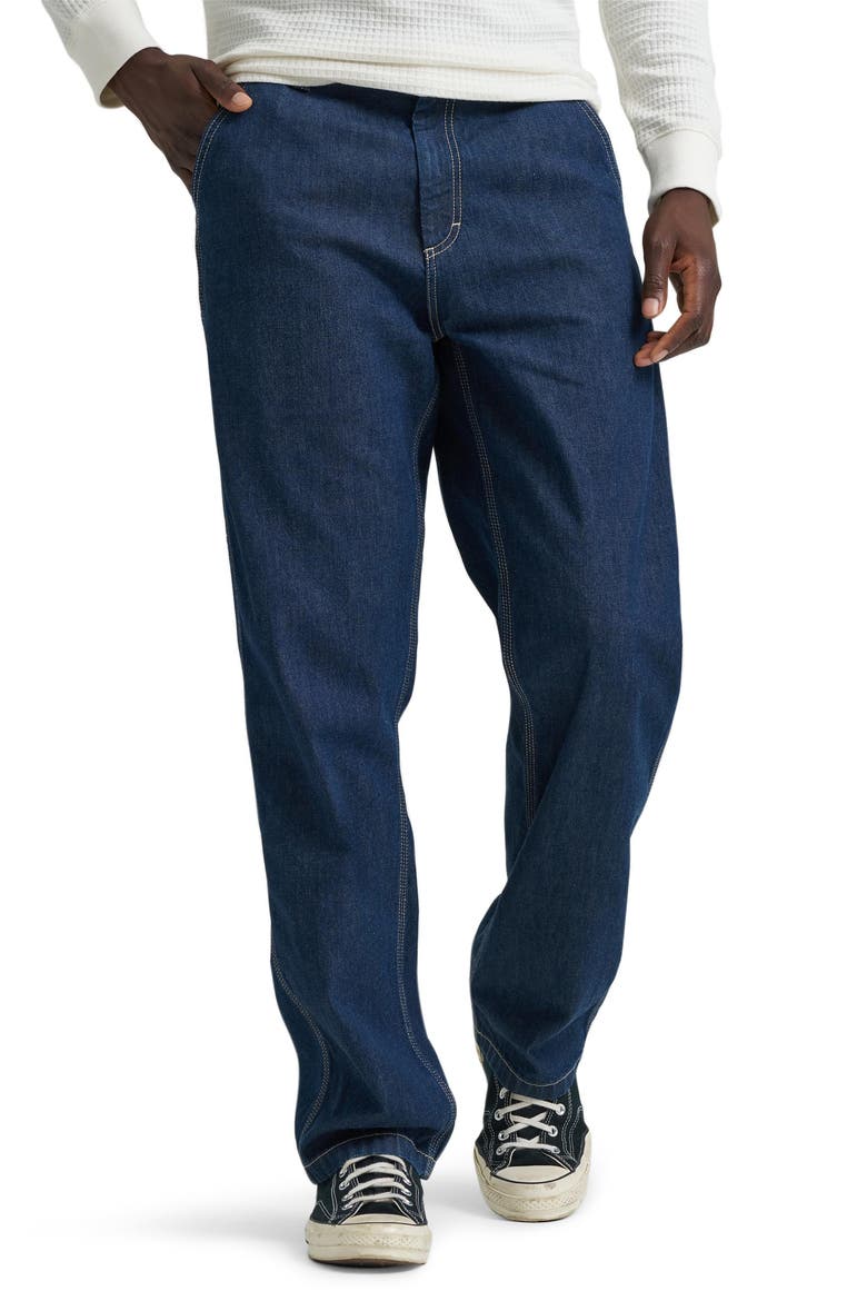 Loose Straight Carpenter Jeans, Main, color, RINSE