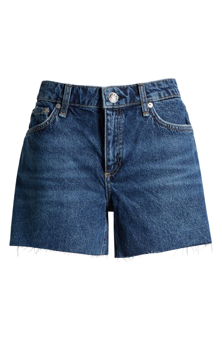 rag & bone Dre Raw Hem Low Rise Boyfriend Denim Shorts, Alternate, color, Cannon